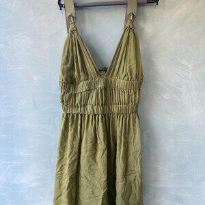 Philosophy Alberta Ferretti Green Silk Dress